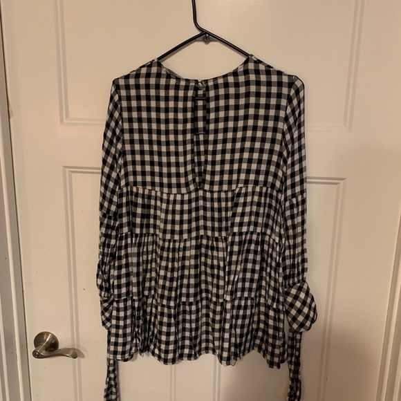 [ZARA] gingham blouse - Picture 6 of 7